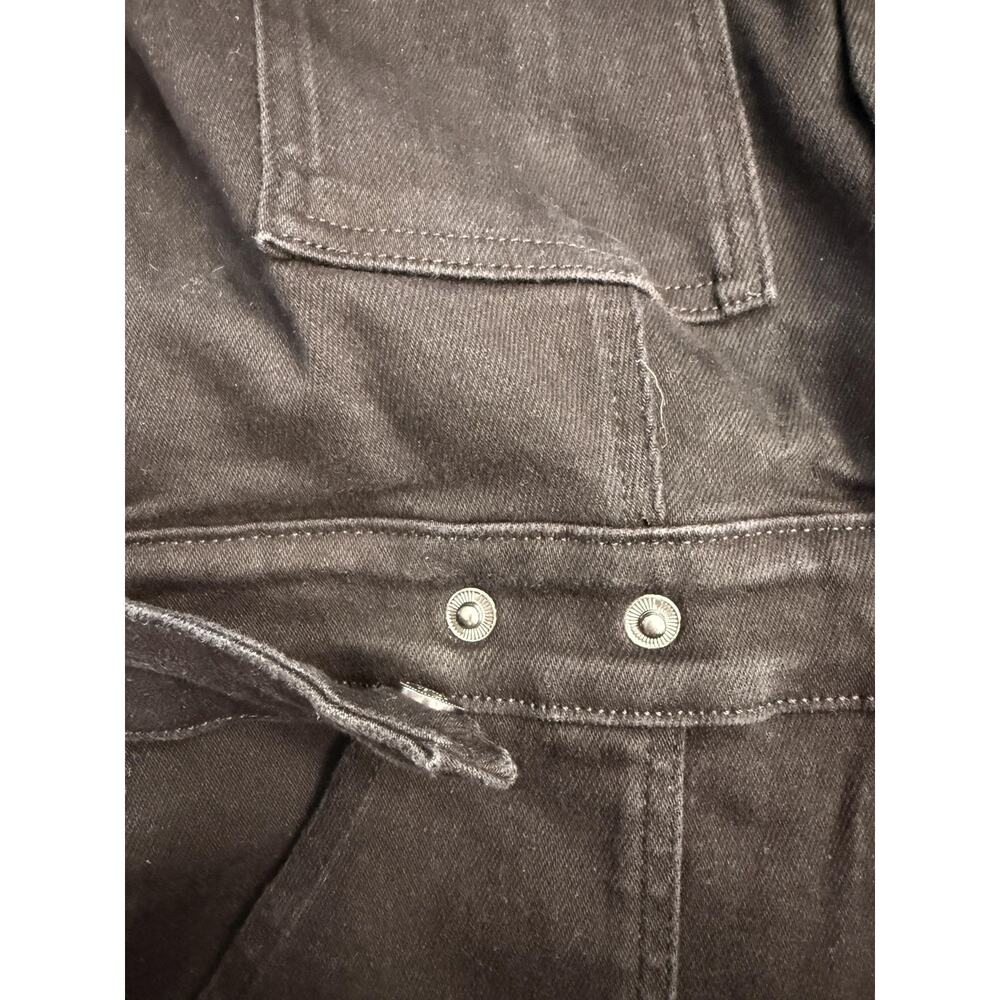 Good American Jumpsuit Women's Large Black Fit For Success Denim Utility NWT - Picture 6 of 12